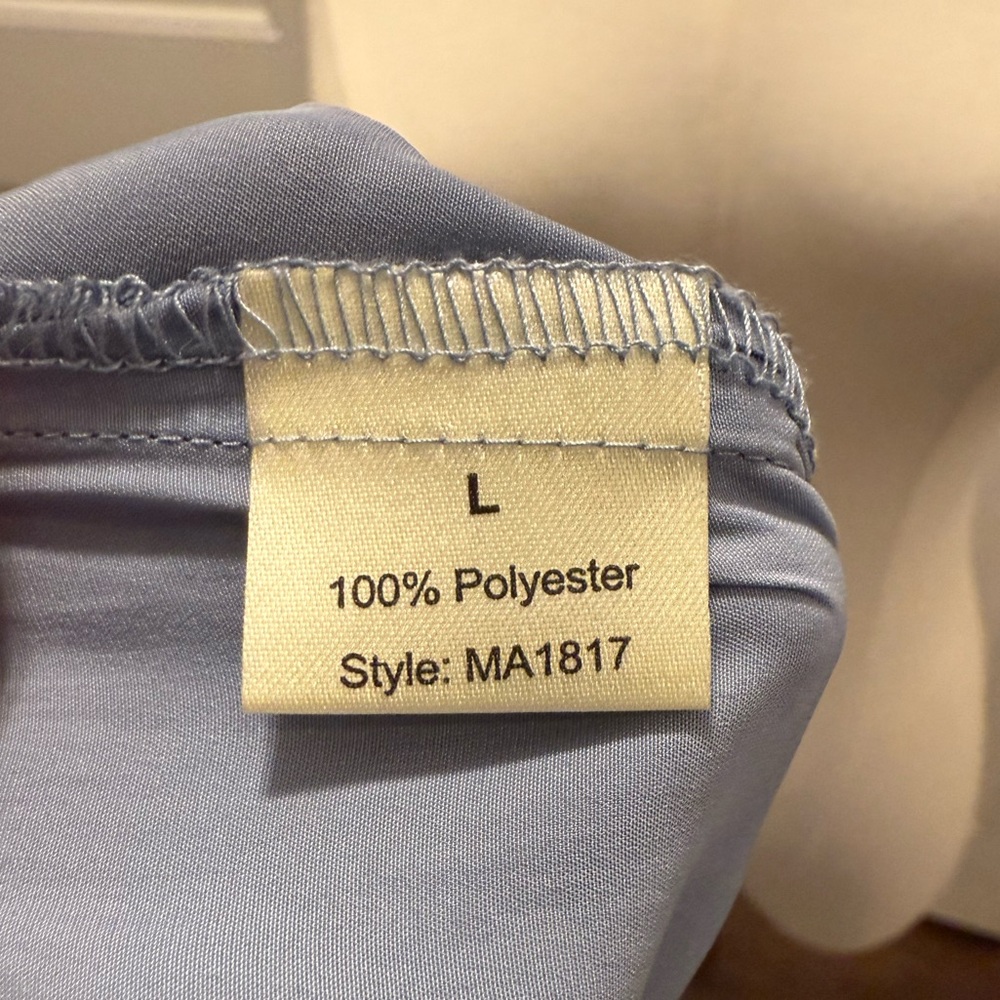 Elan Light Blue Off-Shoulder Blouse - Picture 9 of 15
